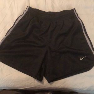 Black Nike running shorts